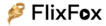FlixFox APK logo featuring the brand name